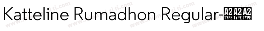 Katteline Rumadhon Regular字体转换